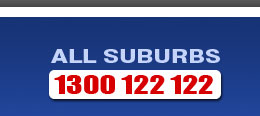 All suburbs - 1300 122 122